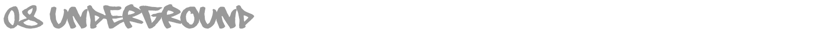 08 Underground font preview